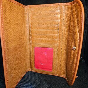 Doony and Bourke Lucca Leather Continental Clutch in Caramel